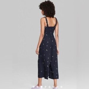 Wild Fable Women's Black and Yellow Jumpsuit size med